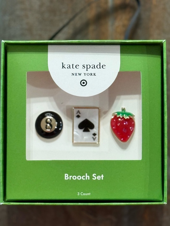 Kate Spade X Target Jewelry - Kate Spade x Target Limited Edition No Longer Sold in Stores 3pc Brooch Set NWT